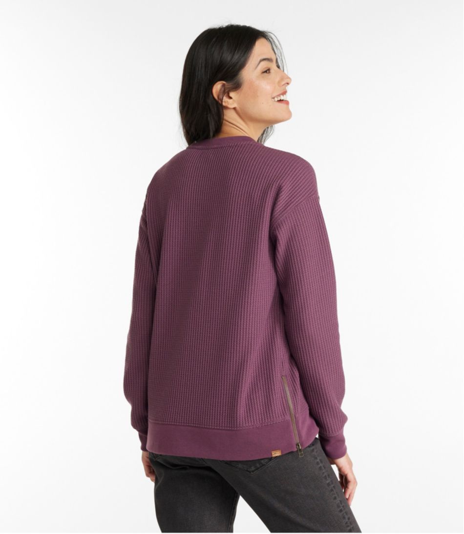Women's Birchwood Brushed Waffle Top, Crewneck | L.L.Bean near me