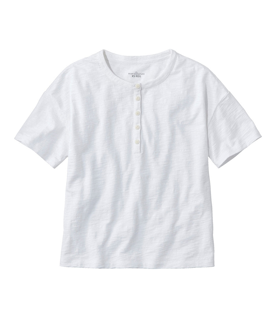 Women's Signature Slub Tee, Short-Sleeve Henley | L.L.Bean for sale
