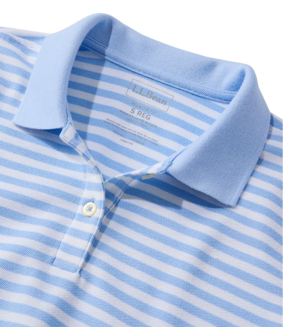 Women's Premium Double L Polo, Short-Sleeve Relaxed Fit Stripe | L.L.Bean online