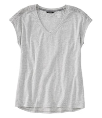 Women's Beyond Soft V-Neck Tee, Short Sleeve | L.L.Bean for sale