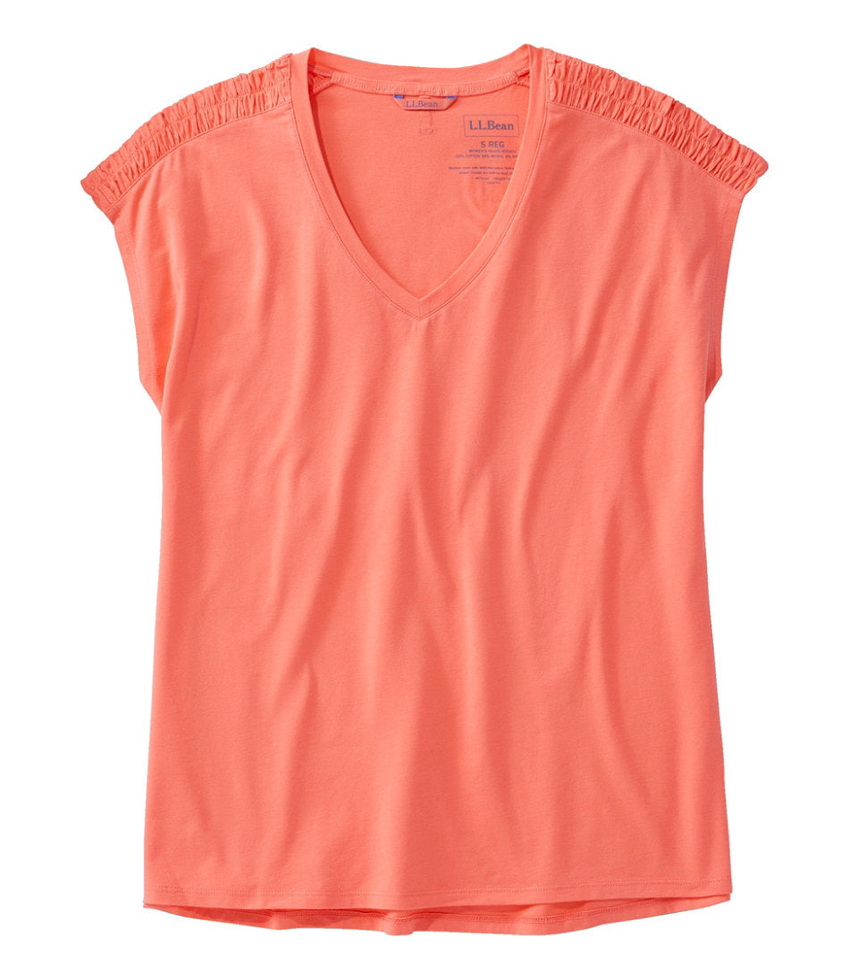 Women's Beyond Soft V-Neck Tee, Short Sleeve | L.L.Bean for sale