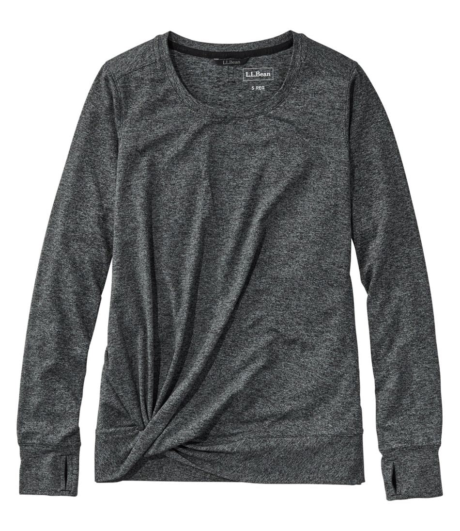 Women's VentureSoft Twist-Front Top, Long-Sleeve | L.L.Bean on sale