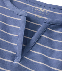 Women's L.L.Bean Tee, Short-Sleeve Notch-Neck Stripe | L.L.Bean outlet