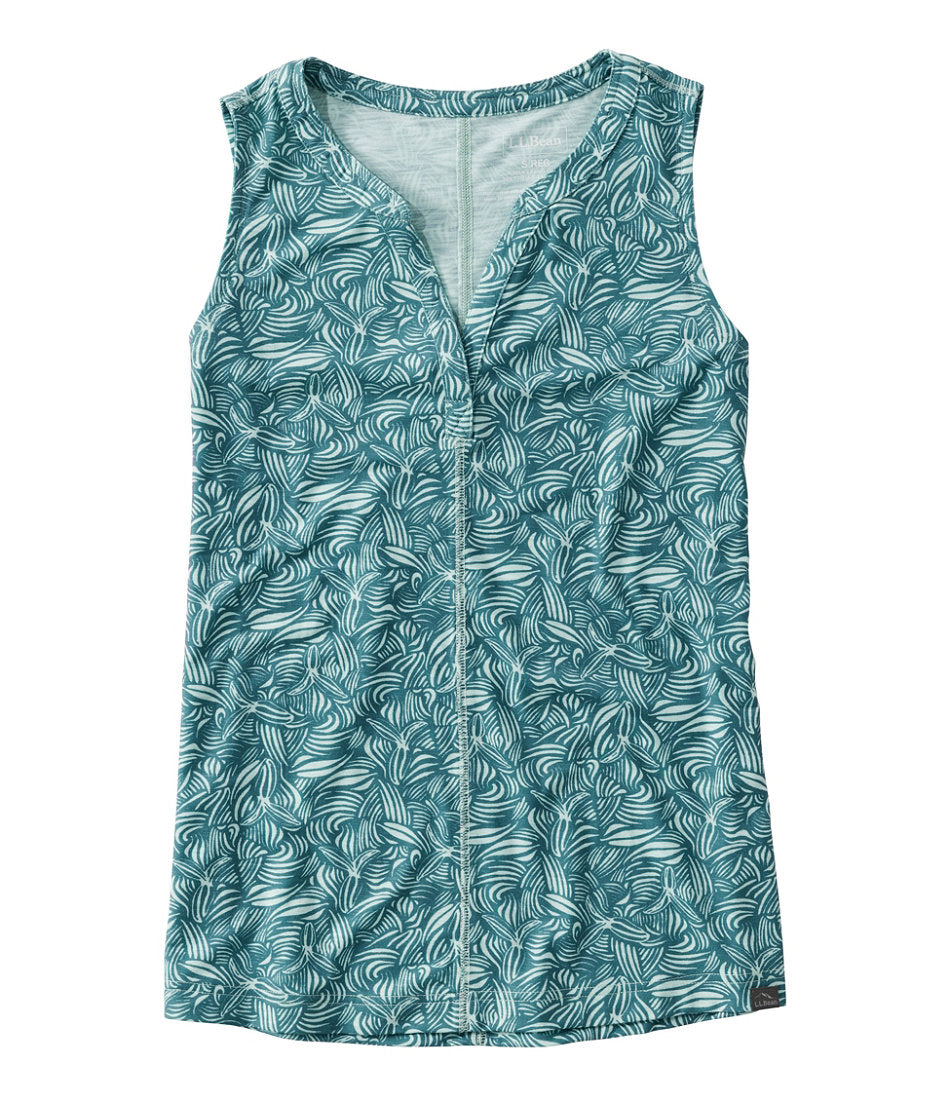 Women's Streamside Tank, Splitneck Print | L.L.Bean sale