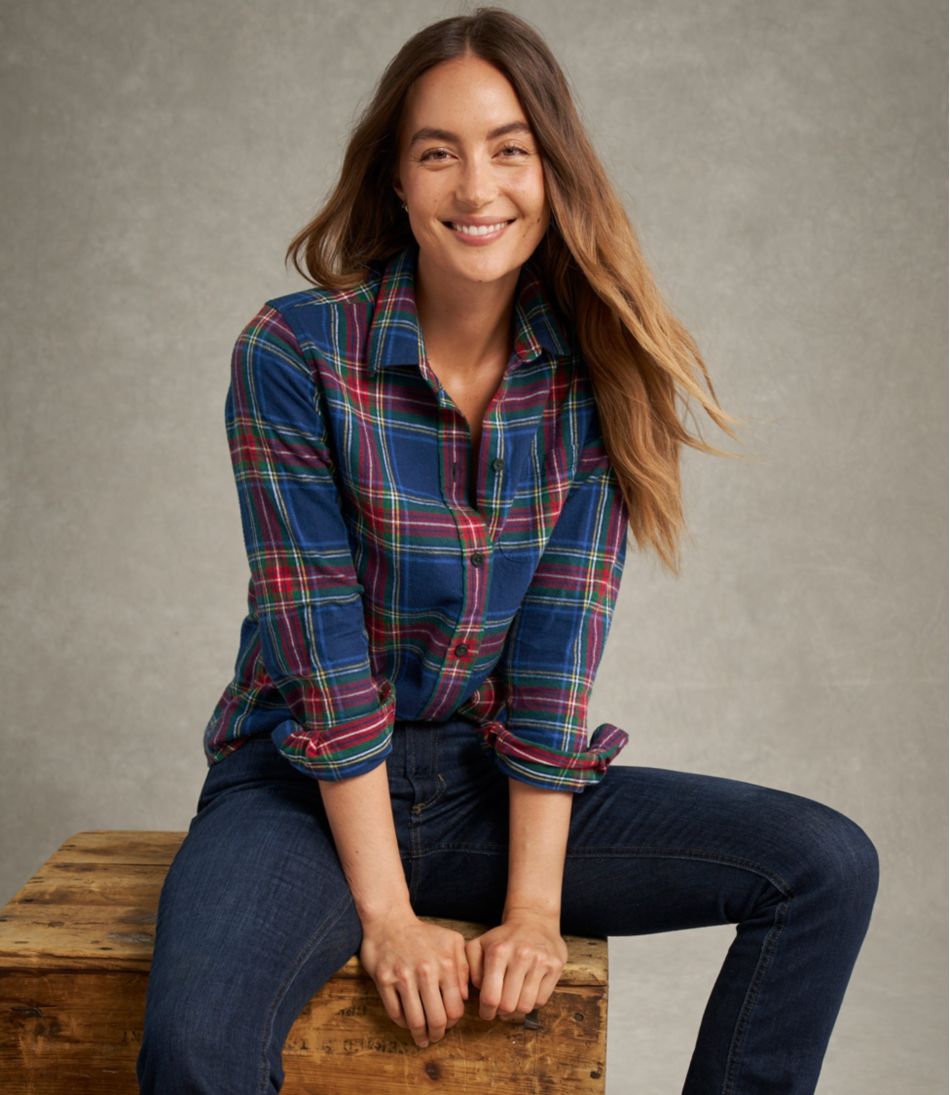 Women's Scotch Plaid Flannel Shirt, Relaxed | L.L.Bean sale