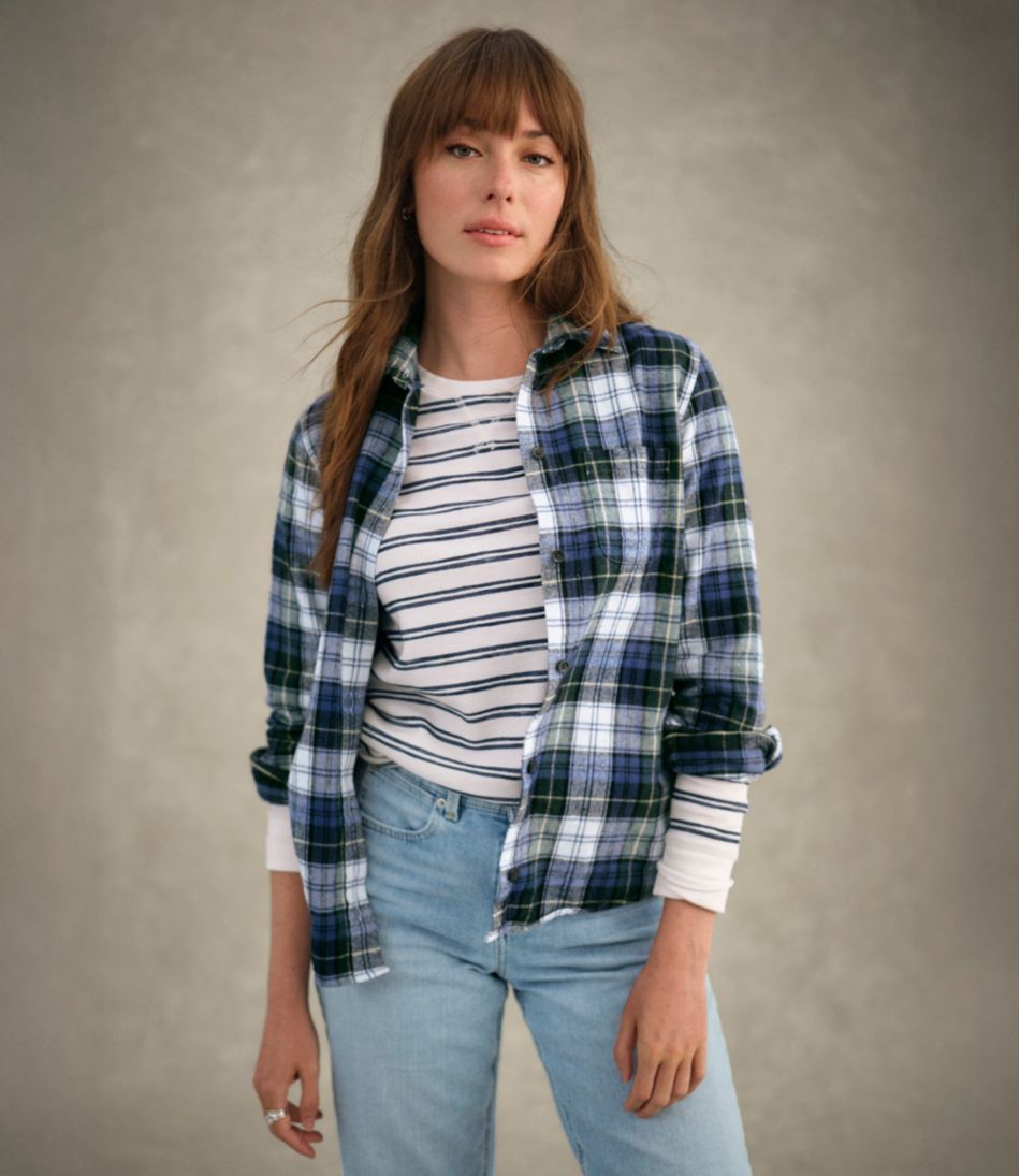 Women's Scotch Plaid Flannel Shirt, Relaxed | L.L.Bean sale