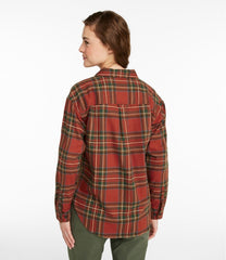 Women's Scotch Plaid Flannel Shirt, Boyfriend | L.L.Bean online