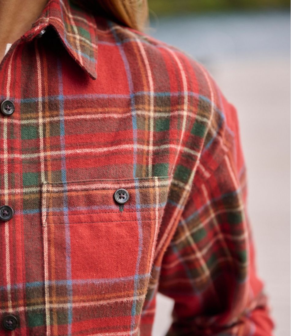 Women's Scotch Plaid Flannel Shirt, Boyfriend | L.L.Bean online