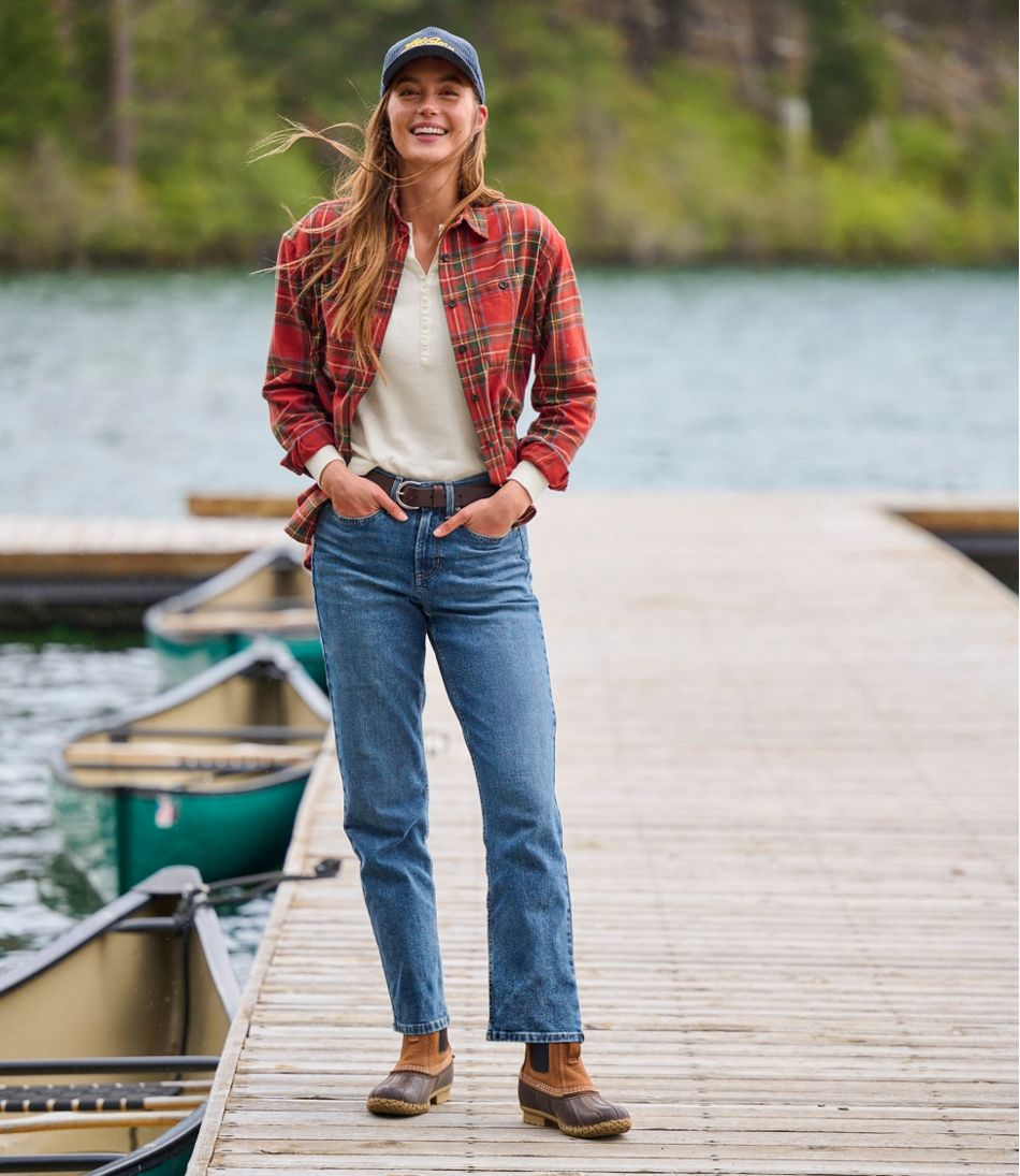 Women's Scotch Plaid Flannel Shirt, Boyfriend | L.L.Bean online