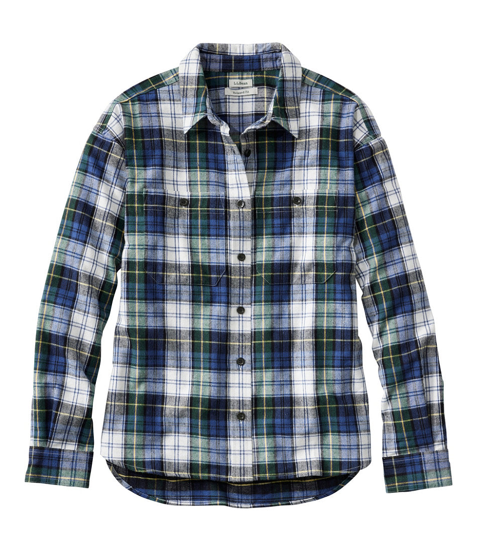 Women's Scotch Plaid Flannel Shirt, Boyfriend | L.L.Bean online