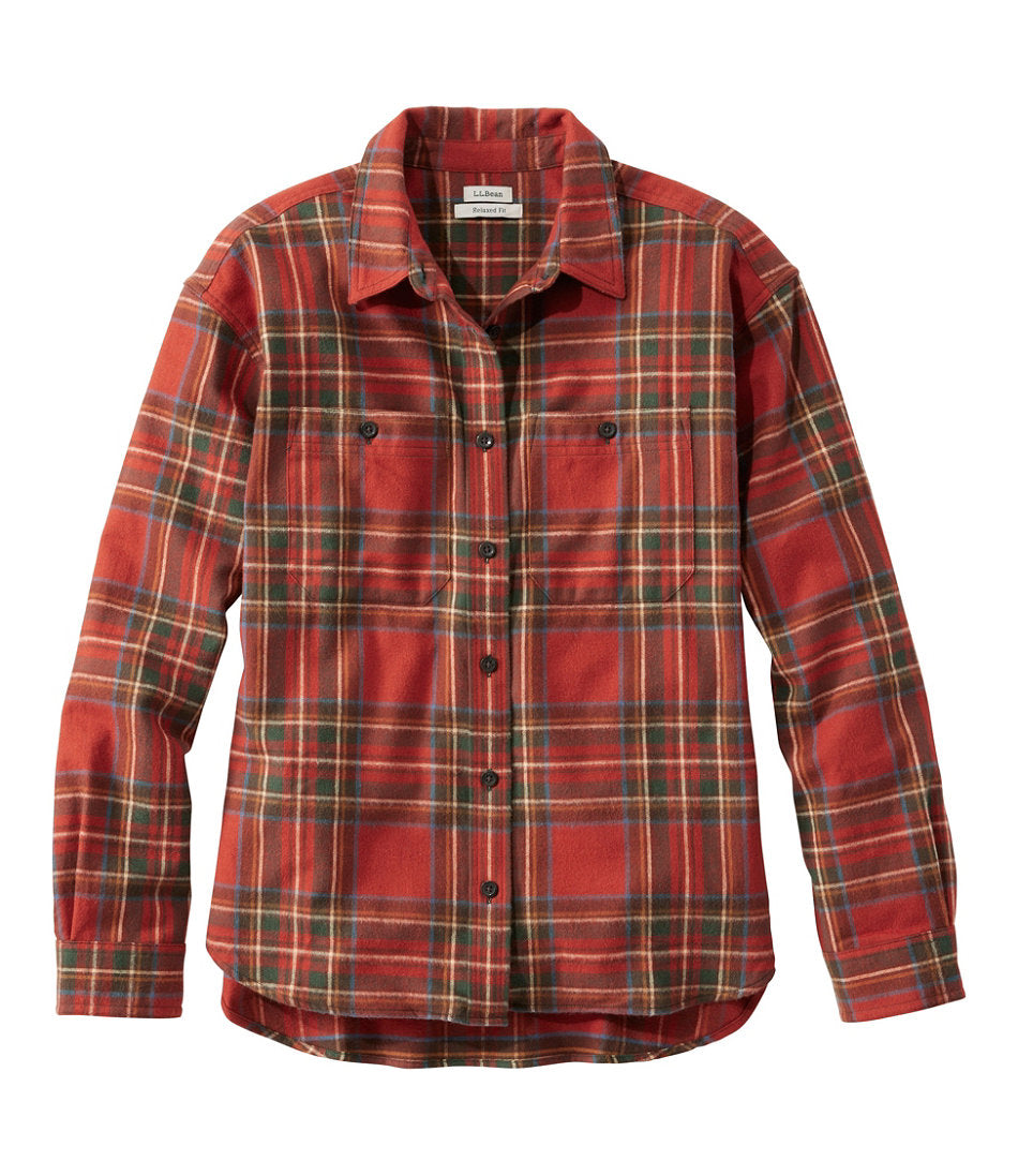 Women's Scotch Plaid Flannel Shirt, Boyfriend | L.L.Bean online