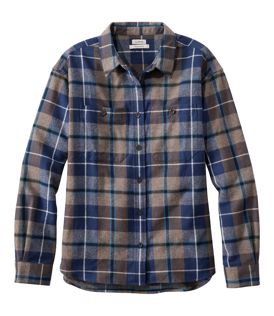Women's Scotch Plaid Flannel Shirt, Boyfriend | L.L.Bean online
