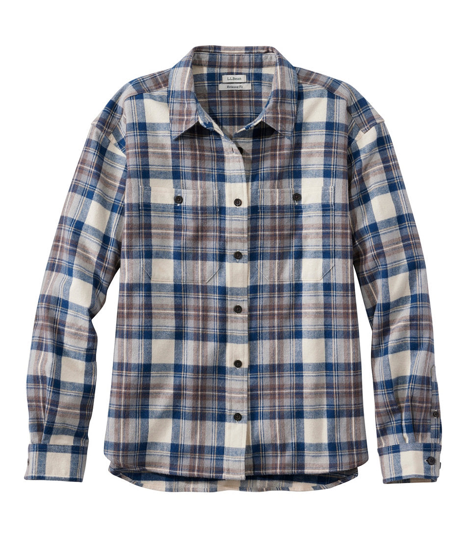 Women's Scotch Plaid Flannel Shirt, Boyfriend | L.L.Bean online
