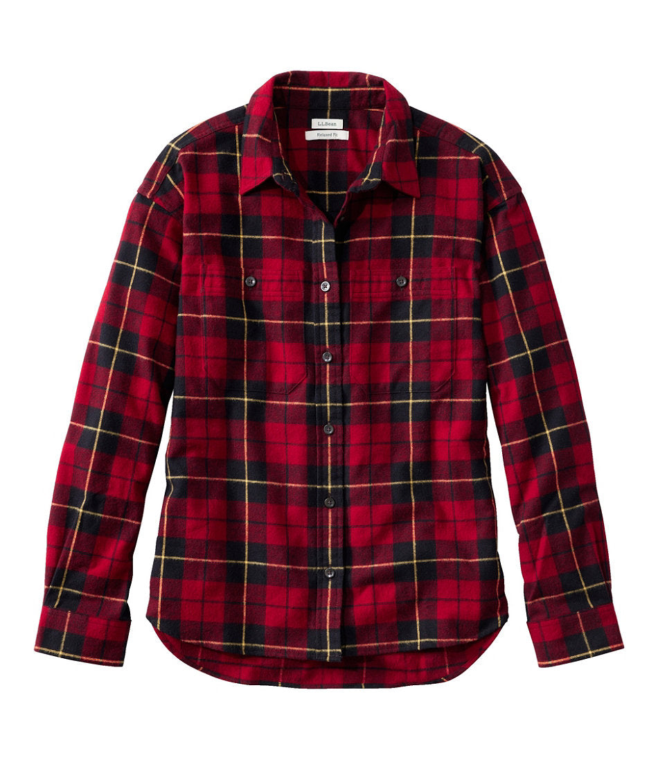 Women's Scotch Plaid Flannel Shirt, Boyfriend | L.L.Bean online