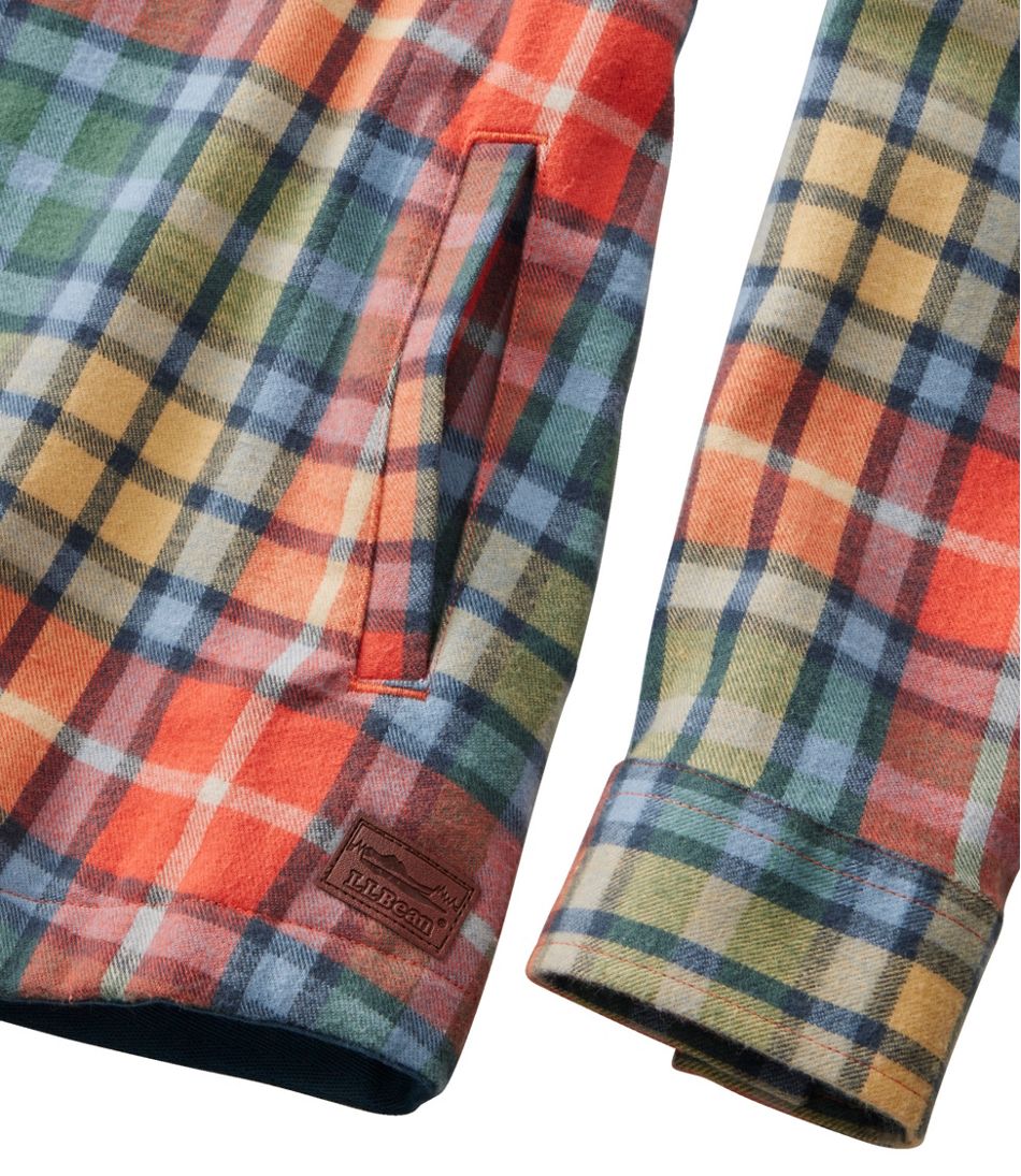 Women's Scotch Plaid Flannel Shirt, Relaxed Zip Hoodie | L.L.Bean sale