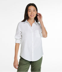 Women's Wrinkle-Free Pinpoint Oxford Shirt, Long-Sleeve Relaxed Fit | L.L.Bean for sale