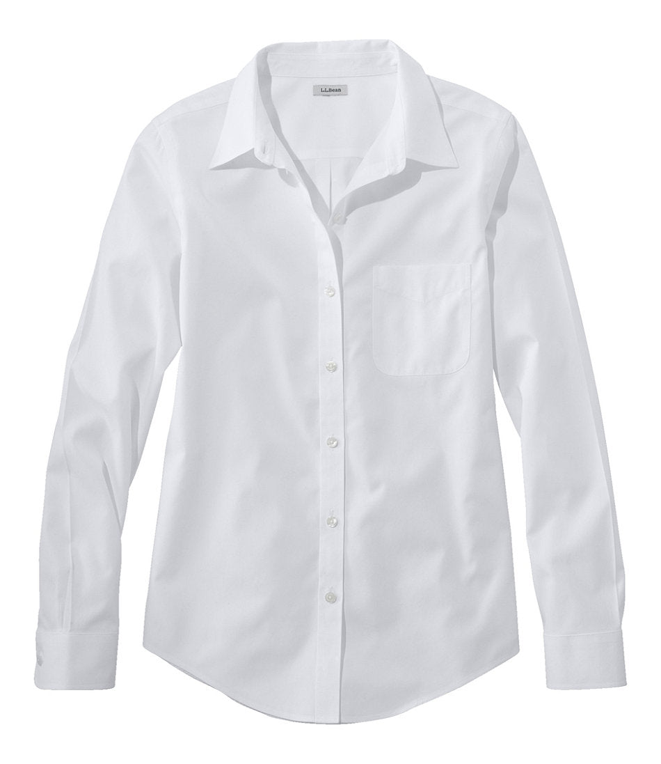 Women's Wrinkle-Free Pinpoint Oxford Shirt, Long-Sleeve Relaxed Fit | L.L.Bean for sale
