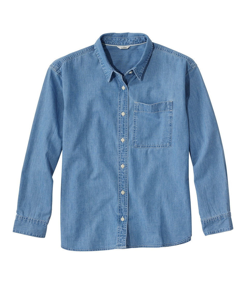 Women's L.L.Bean Denim Boyfriend Shirt | L.L.Bean on sale
