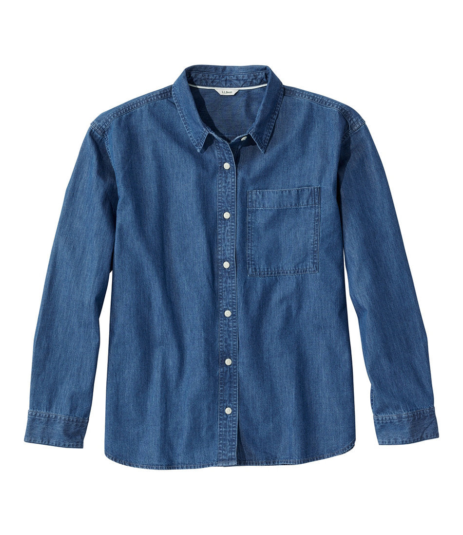 Women's L.L.Bean Denim Boyfriend Shirt | L.L.Bean on sale