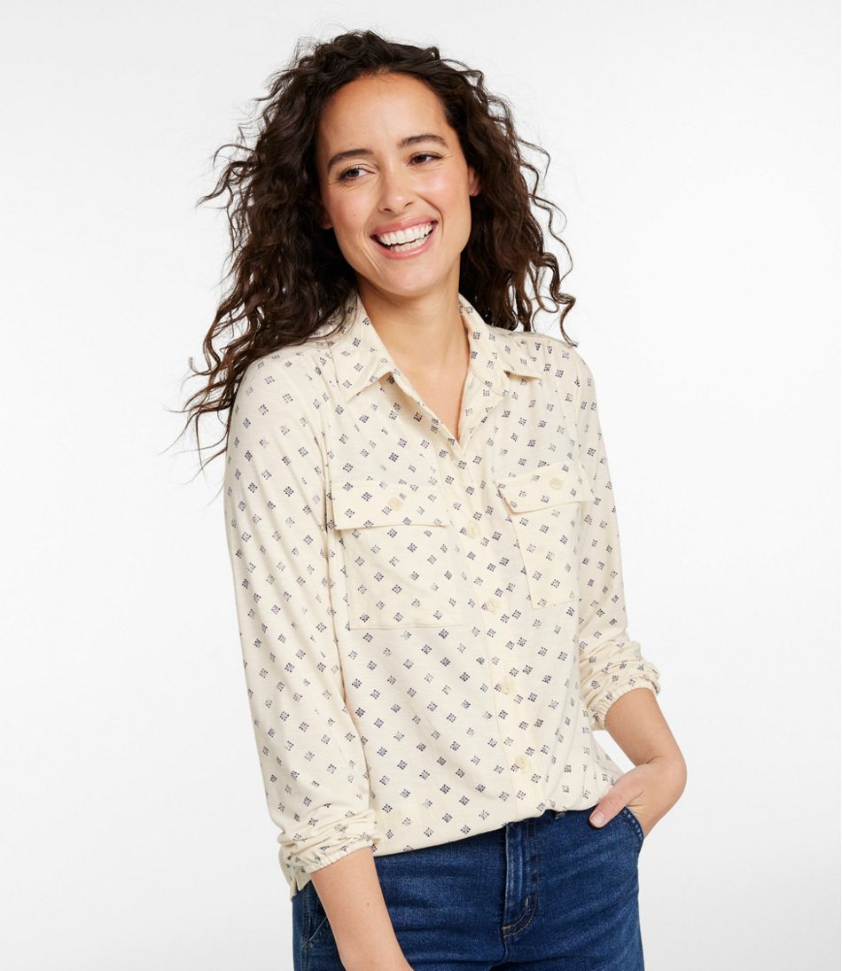 Women's Camden Hills Button Front Shirt, Print | L.L.Bean near me