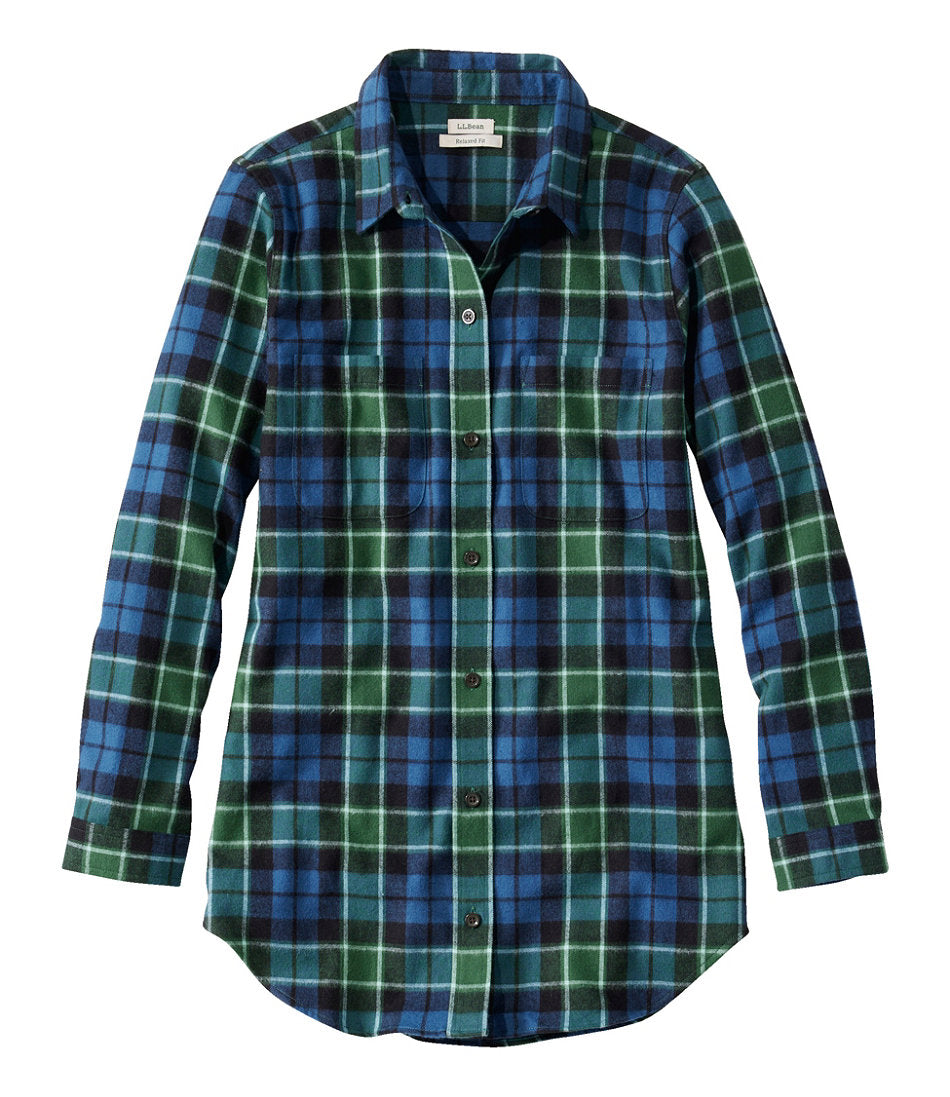 Women's Scotch Plaid Flannel Shirt, Tunic | L.L.Bean discount