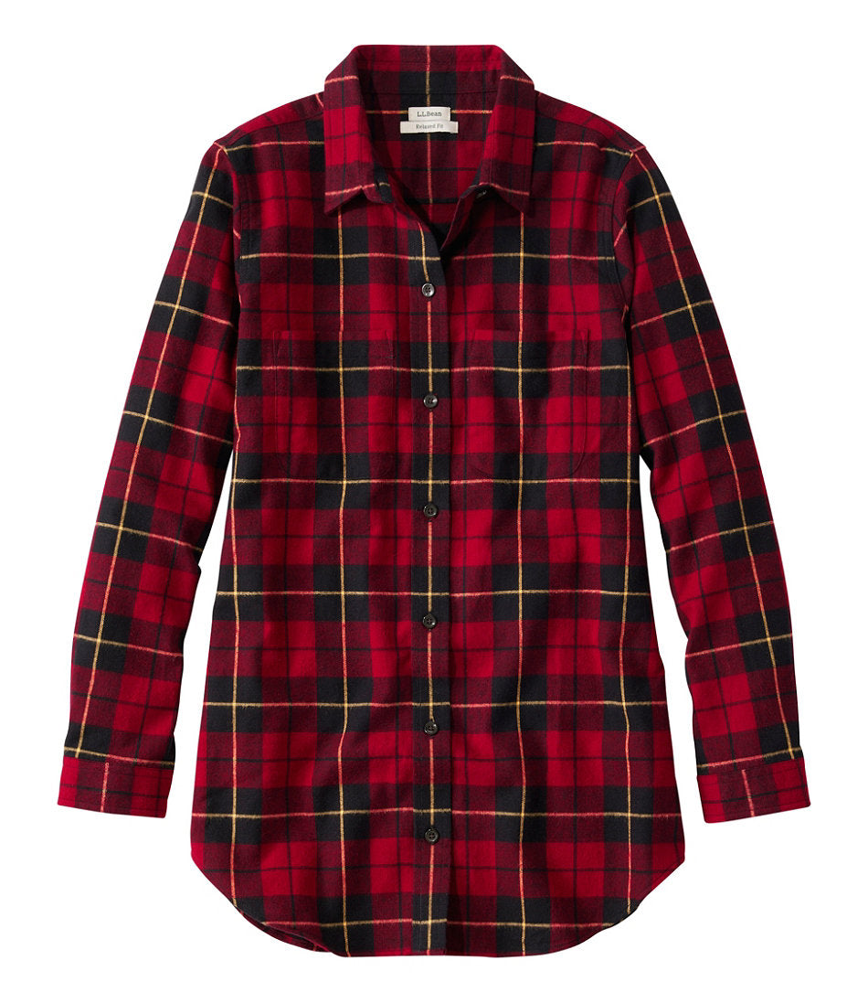 Women's Scotch Plaid Flannel Shirt, Tunic | L.L.Bean discount