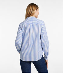 Women's Essential Cotton Poplin Shirt, Long-Sleeve | L.L.Bean for sale
