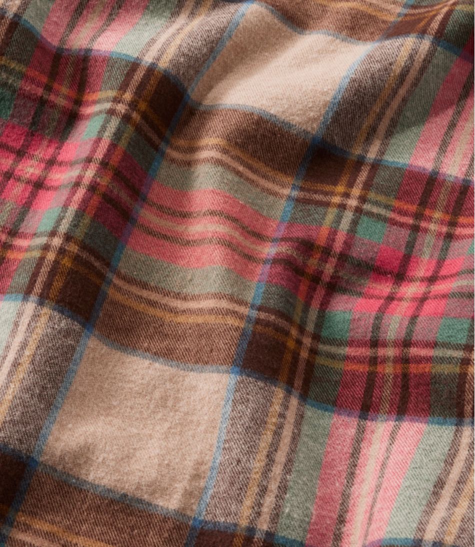 Women's Scotch Plaid Flannel Shirt, Quarter-Zip | L.L.Bean on sale