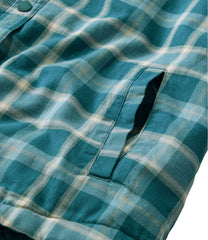 Women's Fleece-Lined Flannel Shirt, Snap-Front Plaid | L.L.Bean outlet