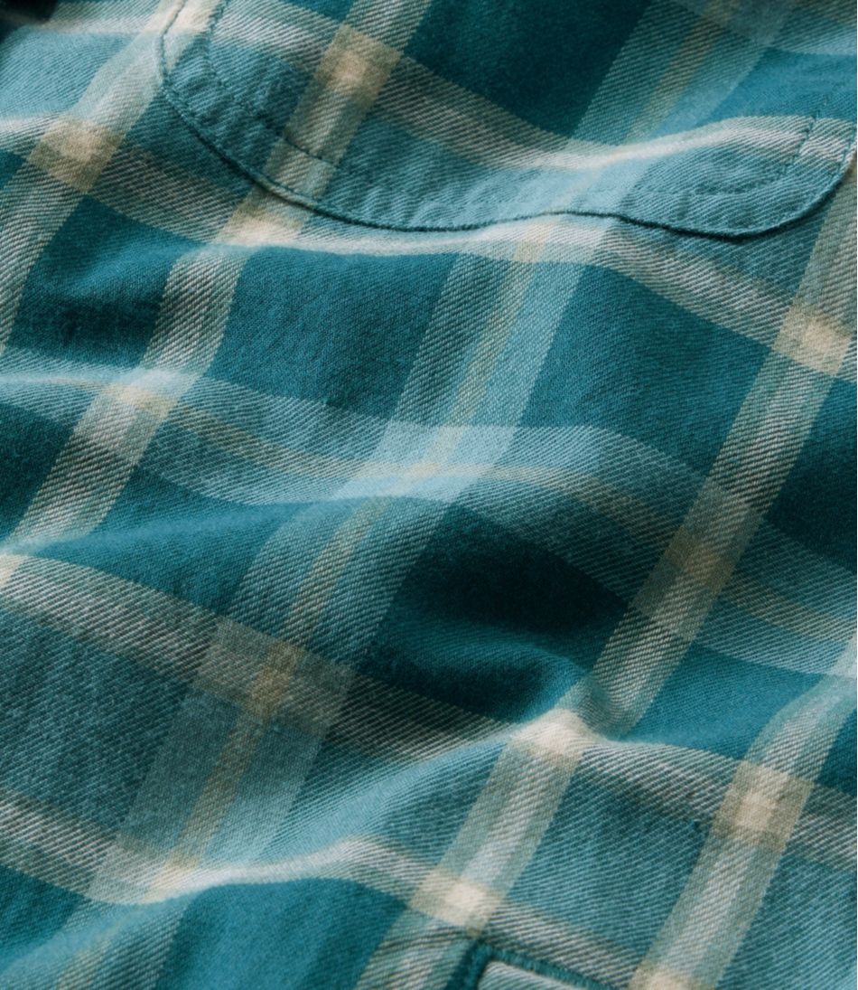 Women's Fleece-Lined Flannel Shirt, Snap-Front Plaid | L.L.Bean outlet
