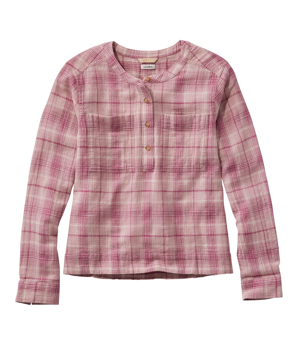 Women's L.L.Bean Day Breeze Shirt, Long-Sleeve Collarless | L.L.Bean sale