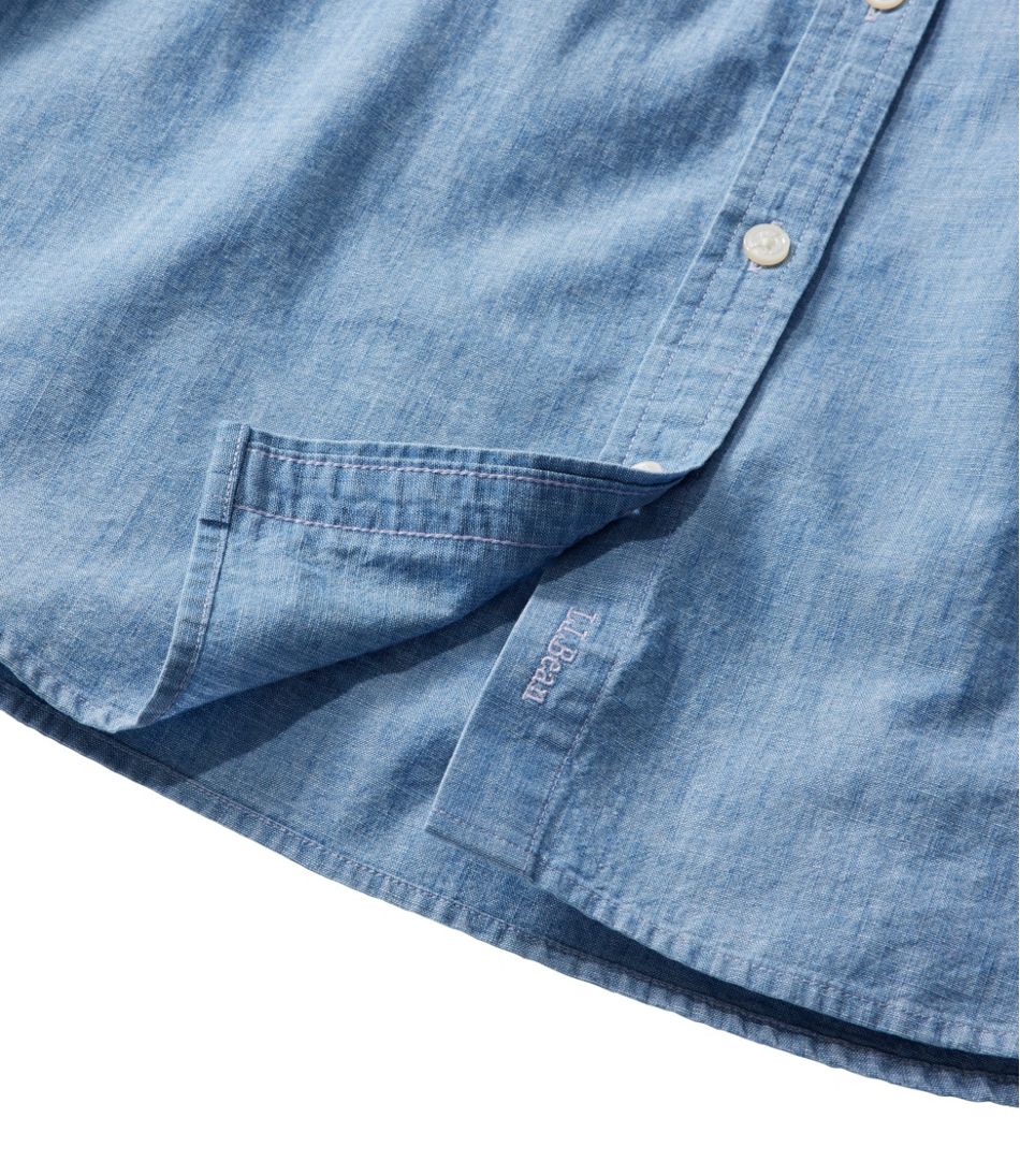 Women's Essential Cotton Shirt, Chambray Long Sleeve | L.L.Bean near me