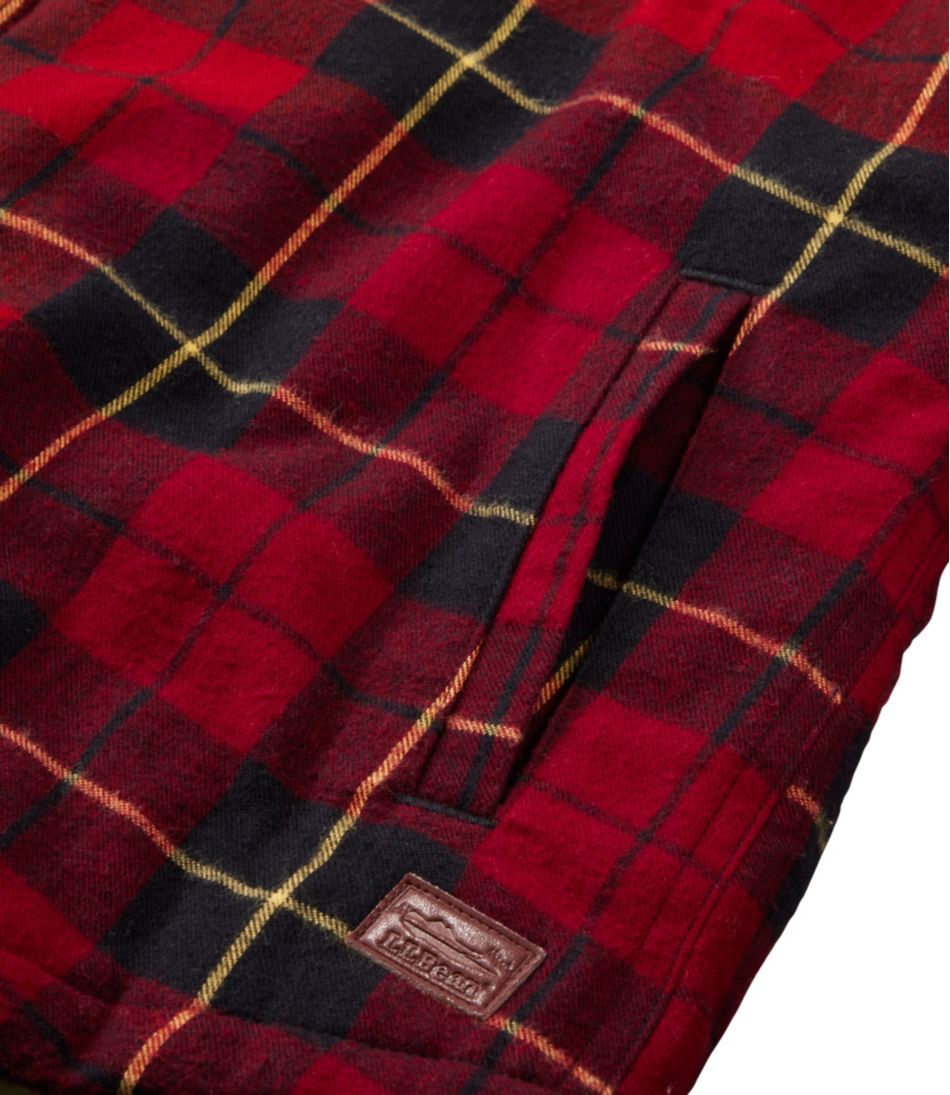 Women's Scotch Plaid Flannel Shirt, Sherpa-Lined Zip Hoodie | L.L.Bean sale