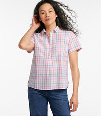 Women's Vacationland Seersucker Shirt, Short-Sleeve Popover Plaid | L.L.Bean on sale