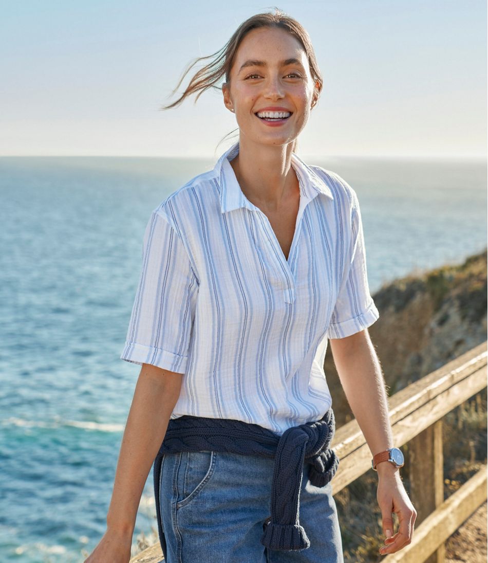 Women's Cloud Gauze Shirt, Polo | L.L.Bean discount