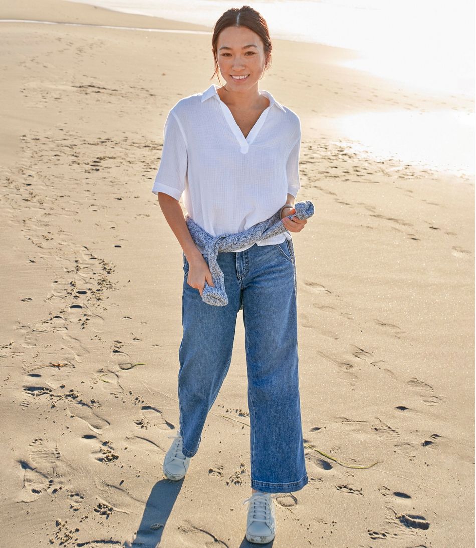Women's Cloud Gauze Shirt, Polo | L.L.Bean discount