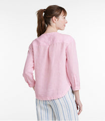 Women's Premium Washable Linen Shirt, Splitneck | L.L.Bean on sale
