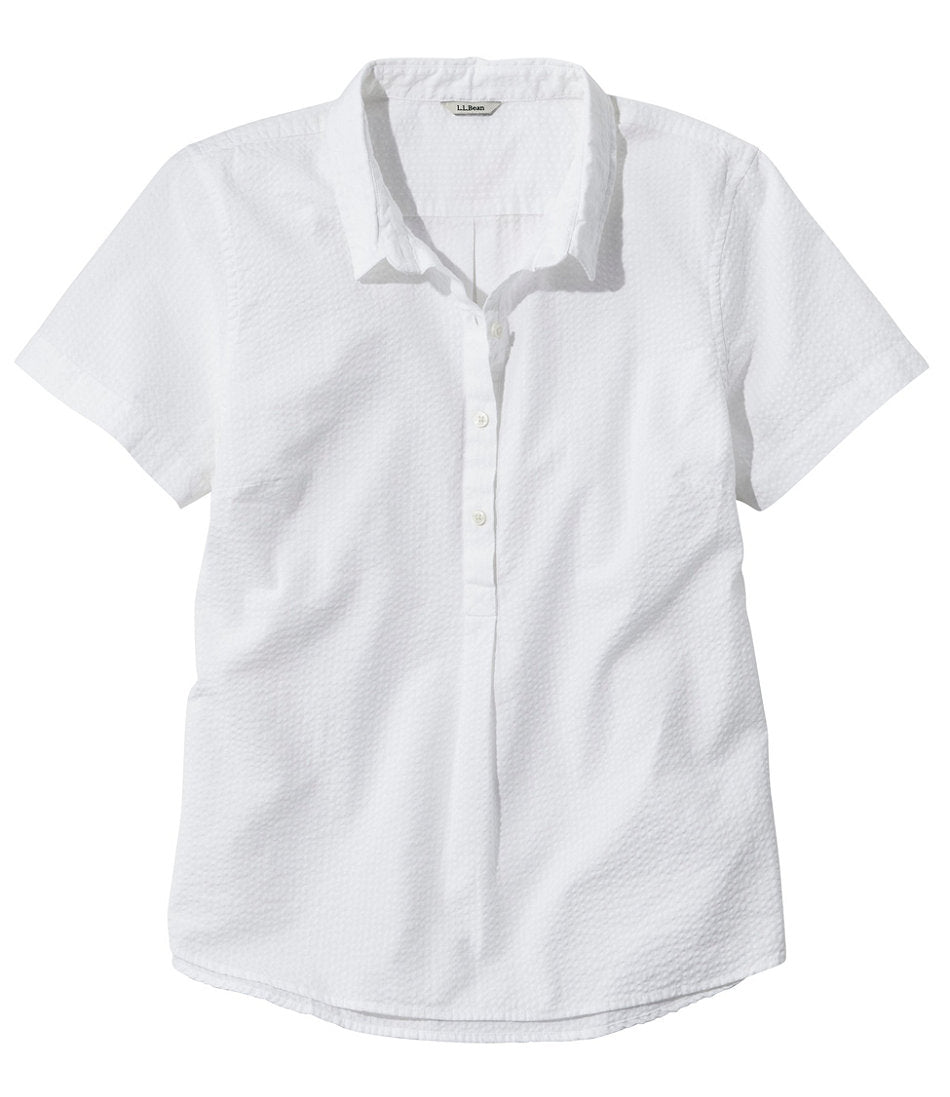 Women's Vacationland Seersucker Shirt, Short-Sleeve Popover Stripe | L.L.Bean near me