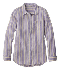 Women's Premium Washable Linen Shirt, Tunic Stripe | L.L.Bean discount