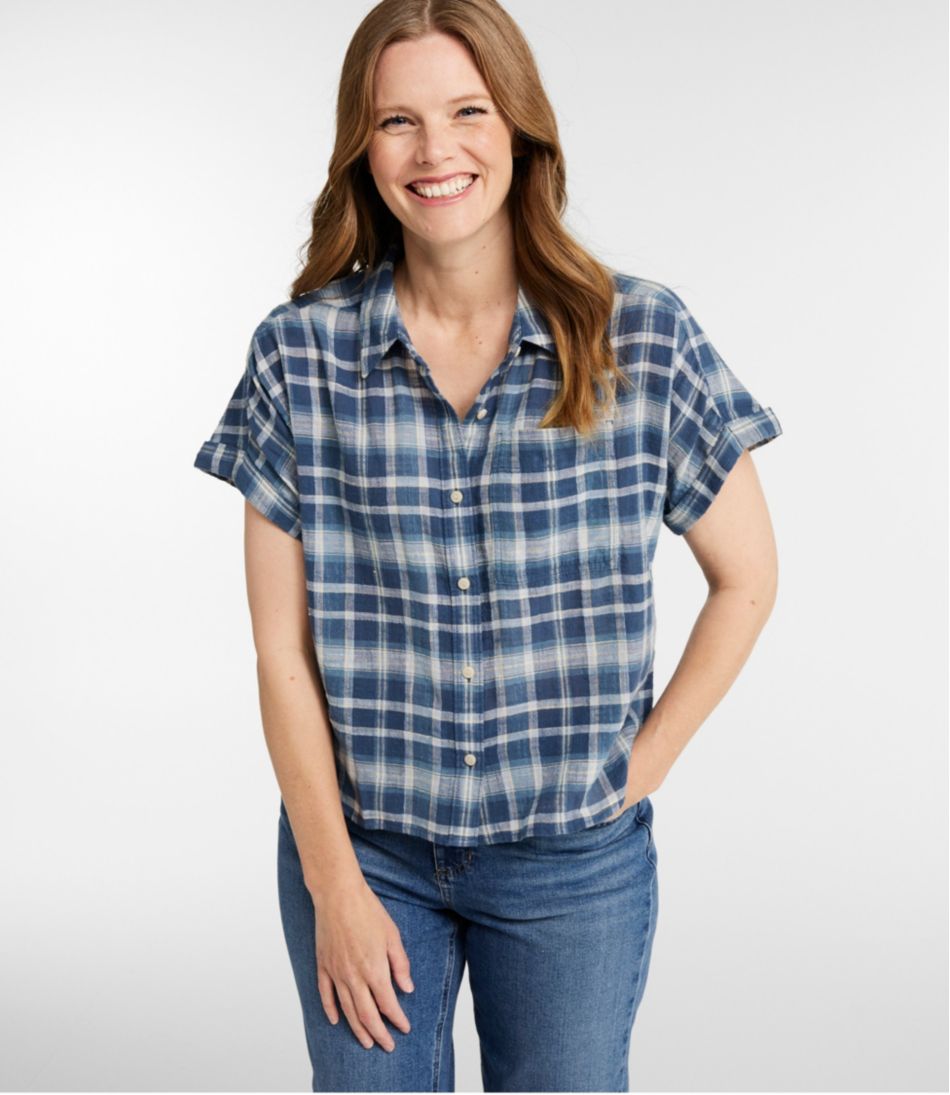 Women's L.L.Bean Day Breeze Shirt, Short-Sleeve Button-Front | L.L.Bean outlet