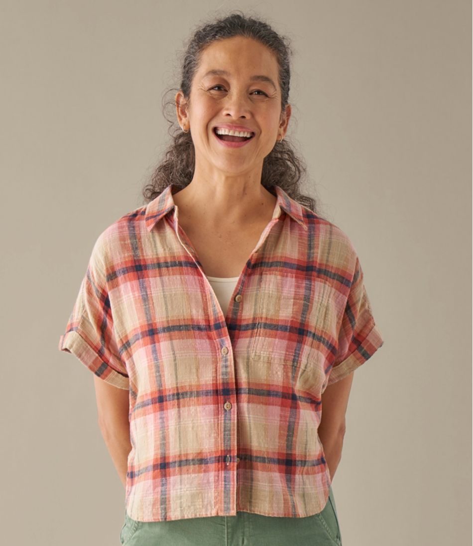 Women's L.L.Bean Day Breeze Shirt, Short-Sleeve Button-Front | L.L.Bean outlet