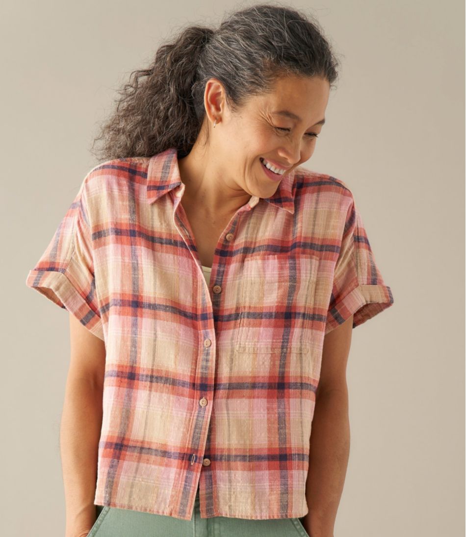 Women's L.L.Bean Day Breeze Shirt, Short-Sleeve Button-Front | L.L.Bean outlet