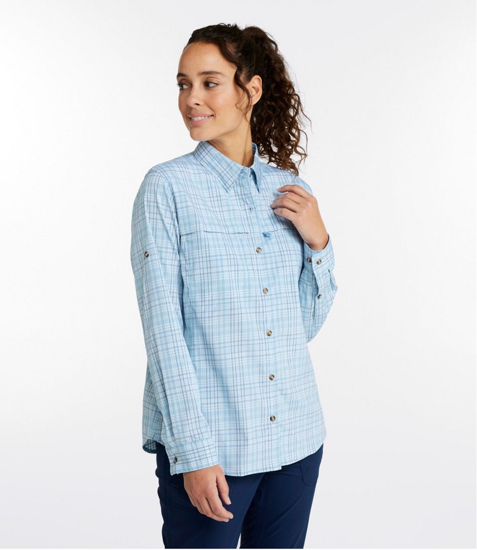 Women's Tropicwear Shirt, Plaid Long-Sleeve | L.L.Bean online