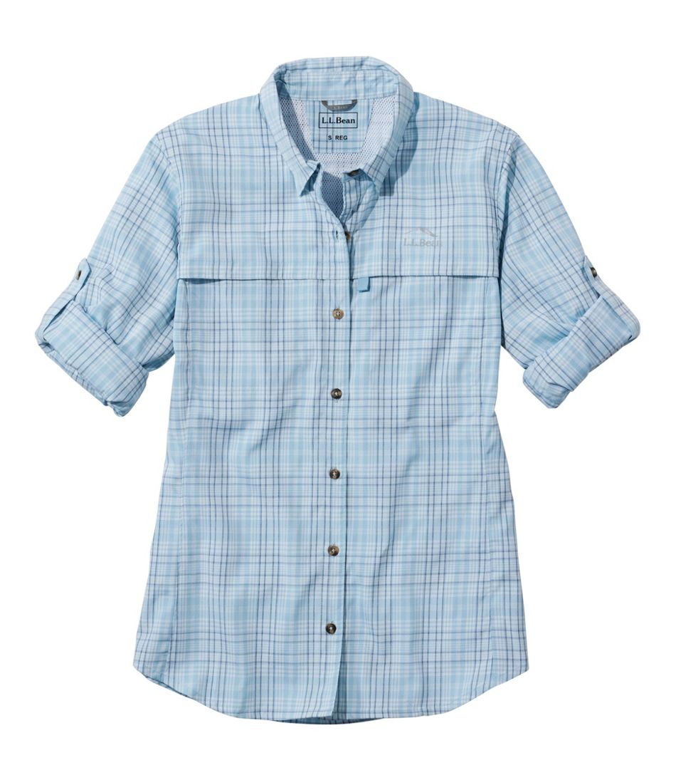 Women's Tropicwear Shirt, Plaid Long-Sleeve | L.L.Bean online