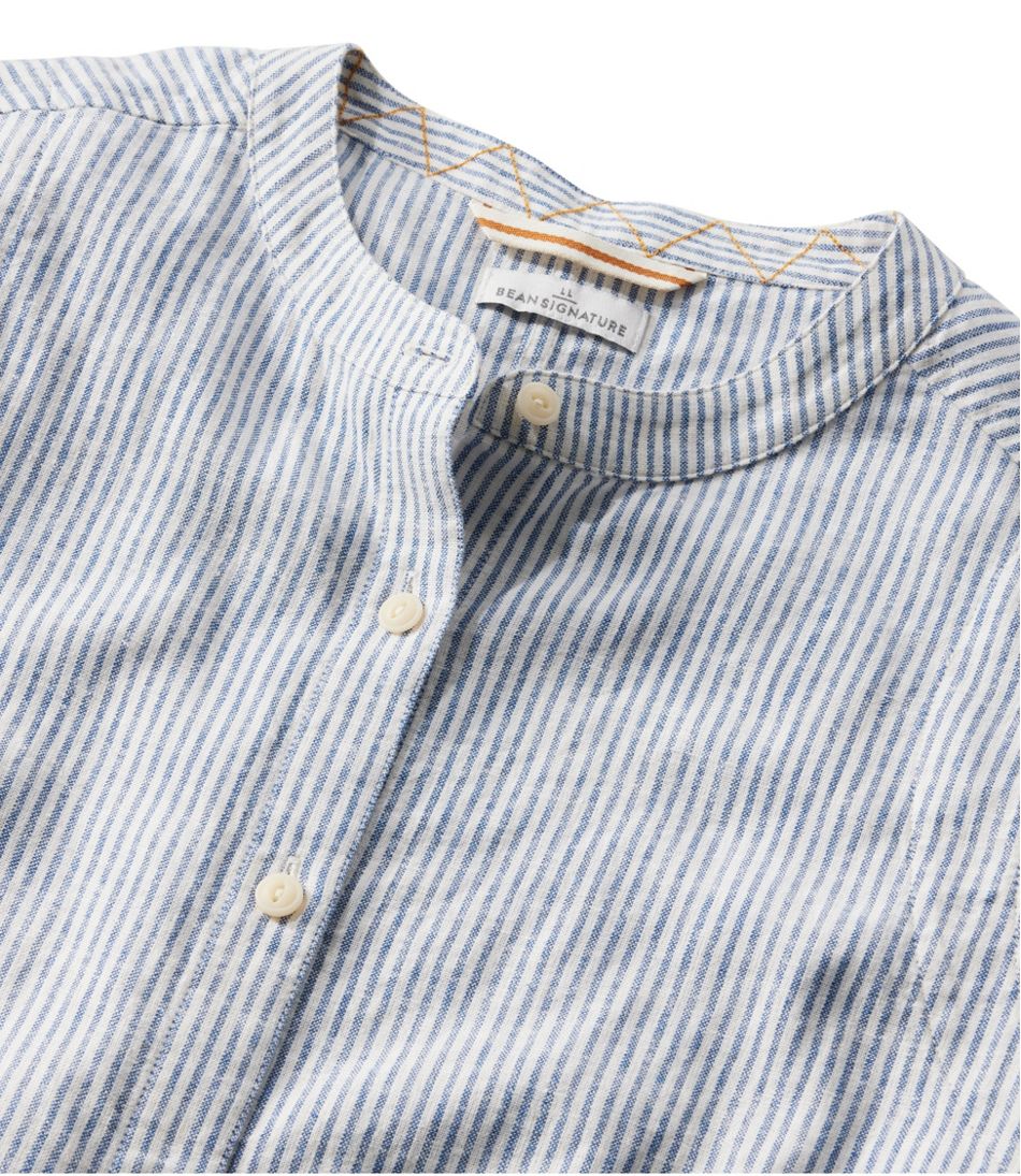 Women's Signature Linen-Blend Button-Front Shirt, Sleeveless | L.L.Bean sale