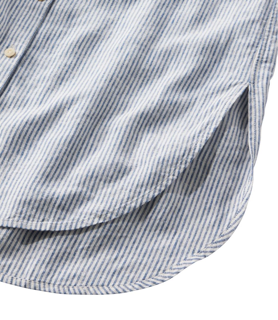 Women's Signature Linen-Blend Button-Front Shirt, Sleeveless | L.L.Bean sale