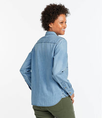 Women's L.L. Bean Heritage Washed Denim Shirt, Long-Sleeve | L.L.Bean on sale