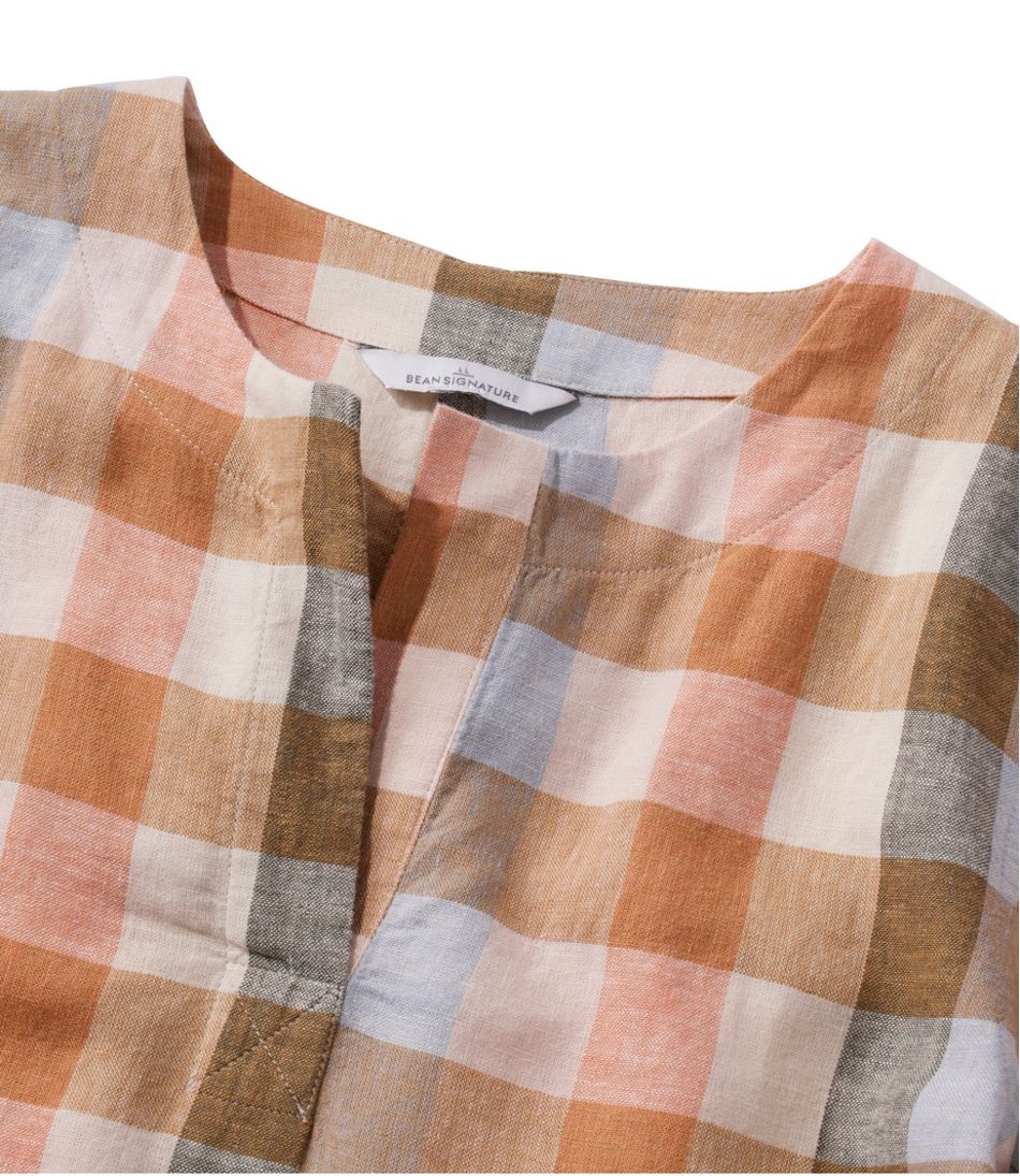 Women's Signature Linen-Blend Splitneck Shirt, Short-Sleeve | L.L.Bean near me