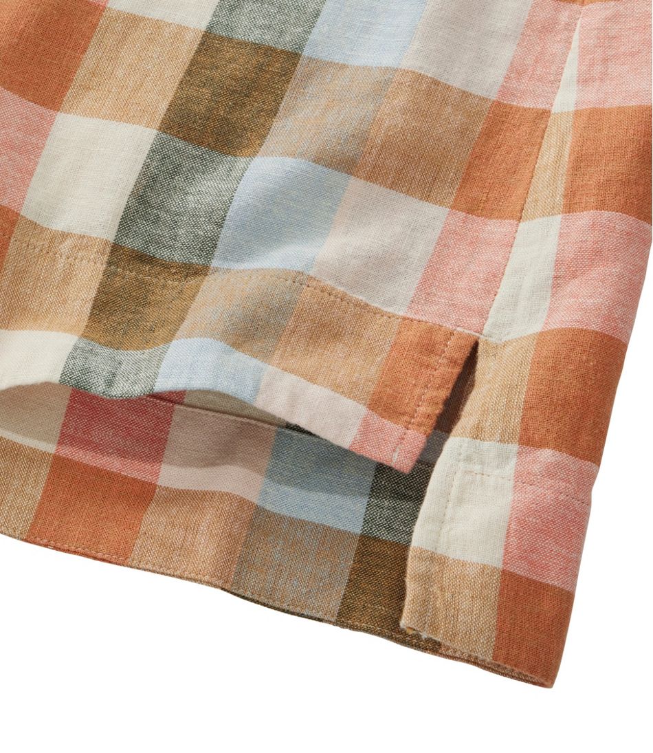 Women's Signature Linen-Blend Splitneck Shirt, Short-Sleeve | L.L.Bean near me