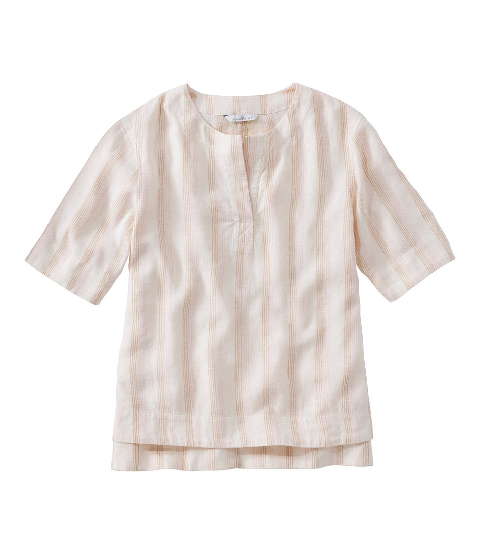 Women's Signature Linen-Blend Splitneck Shirt, Short-Sleeve | L.L.Bean near me
